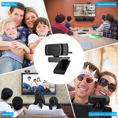 Full HD 1080p Webcams Wide Angle Auto Focus Web Camera With Microphone
