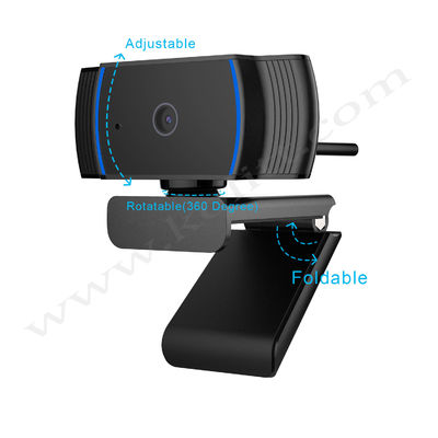 90° View 1080P Gaming Webcam Autofocus Full HD With Windows / Mac