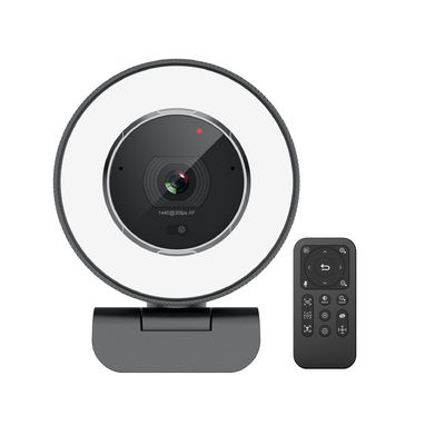 5X Digital 2K Zoomable Webcam With Remote Control Built In Privacy Cover​