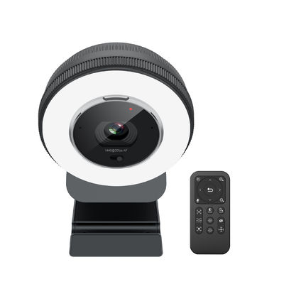 5X Digital 2K Zoomable Webcam With Remote Control Built In Privacy Cover​