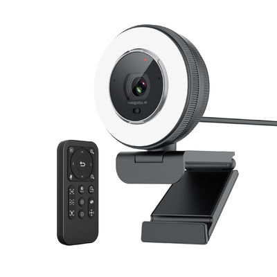 Dual Microphone Auto Focus Webcam 2k With Adjustable Right Light