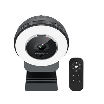C24 Stream Cam 1080P 60FPS Remote Control Laptop Webcam With Ring Light