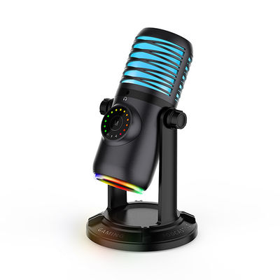 RGB USB Condenser Gaming Microphone For PC Laptop Phone Computer