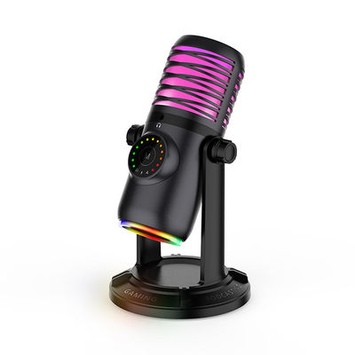 RGB USB Condenser Gaming Microphone For PC Laptop Phone Computer
