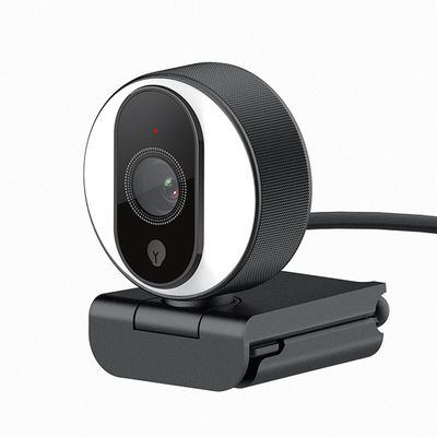 C21 Dual Microphone Beauty Filter Webcam 720P 60FPS H.264 Code Ring Light