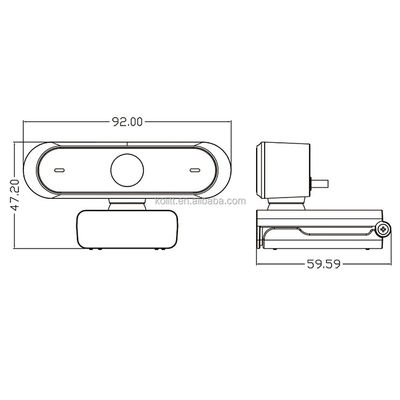 C15 AutoFocus USB Plug And Play Laptop Camera With Privacy Cover