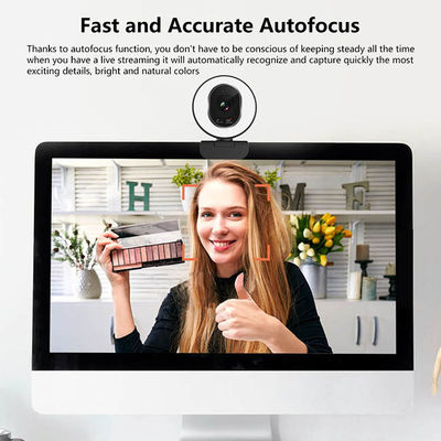 FaceTime AF Live Broadcast Cameras  FHD 3 Color Ring Light webcam