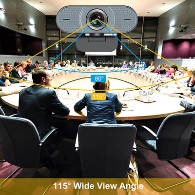 Manual Focus Web Stream Camera 1080P Teams Meeting Webcam With Mic For PC