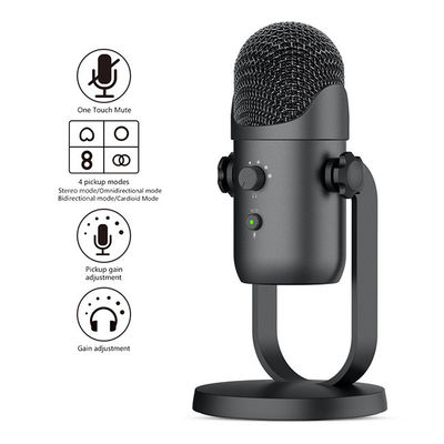 Streaming Condenser Mic , 48Khz USB Desktop Podcast Recording Microphone