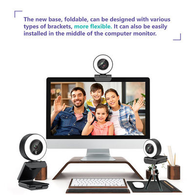 Full HD 1080P Beauty Filter Webcam With Light Ring And Microphone