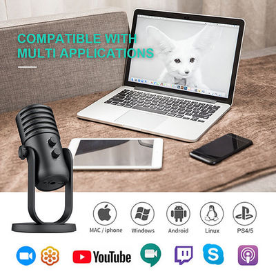 48Khz USB Condenser Microphones 24Bit With 14mm Diaphragm