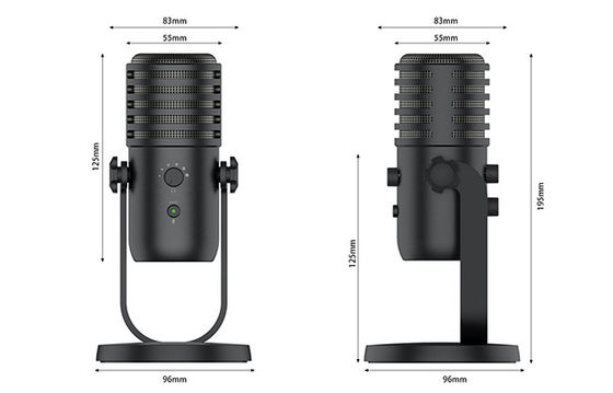 Podcast USB Dynamic Microphone For Vocal Recording Live Streaming Gaming