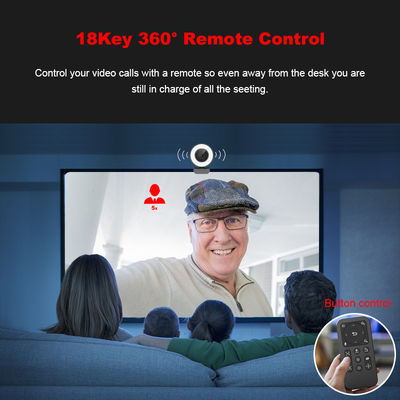Video Conferencing USB Connectivity High Definition Webcams Built In 2pcs Microphone