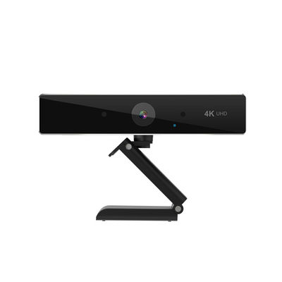 Black Color 4K Resolution Webcam , 90 Degree Viewing Angle Wide Angle Web Camera